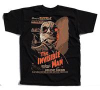HGEYUXIN The Invisible Man V1 J.Whale Poster 1933 T-Shirt Black L
