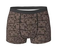 HGFDSAPOIK A Pack Of Dogs Men'S Full Print Trunk Underwear - Comfortable Stretchy Boxer Trunks With Dual-Sided Print, Soft Breathable Design For All-Day Wear Black