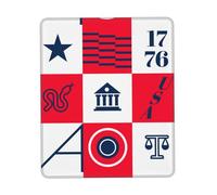 HGFDSAPOIK American Geographic Icon Multi-Size Rubber-Edged Vertical Mouse Pad â€“ Full-Print, Eco-Friendly 100% Polyester Desk Mat With 3mm Non-Slip Rubber Base For Gaming, Office & Study