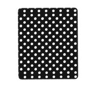 HGFDSAPOIK Black And White Polka Dots Multi-Size Rubber-Edged Vertical Mouse Pad â€“ Full-Print, Eco-Friendly 100% Polyester Desk Mat With 3mm Non-Slip Rubber Base For Gaming, Office & Study