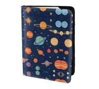 HGFDSAPOIK Constellation Star Clusters Galaxies 5.5in Passport Holder â€“ Stylish Travel Wallet with Full-Sheet Print Design, Eco Leather & Microfiber Lining for Men & Women Travelers