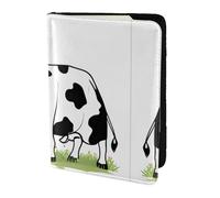 HGFDSAPOIK Cute Cow Polka Dot 5.5in Passport Holder â€“ Stylish Travel Wallet with Full-Sheet Print Design, Eco Leather & Microfiber Lining for Men & Women Travelers