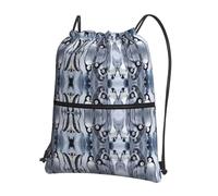 HGFDSAPOIK Cute Penguin Outdoor Leisure Drawstring Backpack With Zipper â€“ Lightweight Water-Resistant Zip Drawstring Bag For Gym, Travel, Camping â€“ Full Print Design