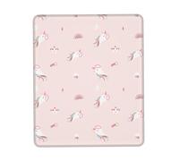 HGFDSAPOIK Cute Unicon Pattern-Pink Multi-Size Rubber-Edged Vertical Mouse Pad â€“ Full-Print, Eco-Friendly 100% Polyester Desk Mat With 3mm Non-Slip Rubber Base For Gaming, Office & Study