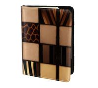 HGFDSAPOIK Denim Patchwork 5.5in Passport Holder â€“ Stylish Travel Wallet with Full-Sheet Print Design, Eco Leather & Microfiber Lining for Men & Women Travelers