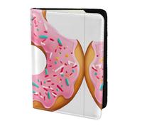HGFDSAPOIK Donut Print 5.5in Passport Holder â€“ Stylish Travel Wallet with Full-Sheet Print Design, Eco Leather & Microfiber Lining for Men & Women Travelers