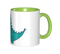 HGFDSAPOIK Dual-Color Printed Ceramic Mug â€“ Premium Full-Print Classic Cylinder Coffee Mug with Smooth Rim, Ergonomic Arc Handle & Microwave-Safe Design for Home, Office & Gifting