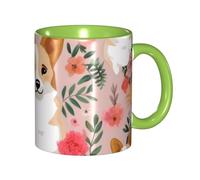 HGFDSAPOIK Dual-Color Printed Ceramic Mug â€“ Premium Full-Print Classic Cylinder Coffee Mug with Smooth Rim, Ergonomic Arc Handle & Microwave-Safe Design for Home, Office & Gifting