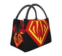 HGFDSAPOIK Father's Day Icon Superman Dad Insulated Lunch Bag with Aluminum Foil Lining â€“ Lightweight Reusable Cooler Tote with Full-Print Design for Work, Gym, Outdoor & Travel