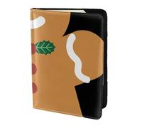 HGFDSAPOIK Gingerbread Man 5.5in Passport Holder â€“ Stylish Travel Wallet with Full-Sheet Print Design, Eco Leather & Microfiber Lining for Men & Women Travelers