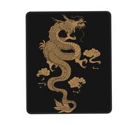HGFDSAPOIK Golden Dragon Silhouette Pattern Multi-Size Rubber-Edged Vertical Mouse Pad â€“ Full-Print, Eco-Friendly 100% Polyester Desk Mat With 3mm Non-Slip Rubber Base For Gaming, Office & Study