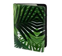 HGFDSAPOIK Green Leaves of Palm Tree Tropical Plant 5.5in Passport Holder – Stylish Travel Wallet with Full-Sheet Print Design, Eco Leather & Microfiber Lining for Men & Women Travelers