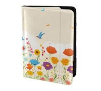 HGFDSAPOIK Hen Flying Butterflies Among Flowers 5.5in Passport Holder – Stylish Travel Wallet with Full-Sheet Print Design, Eco Leather & Microfiber Lining for Men & Women Travelers