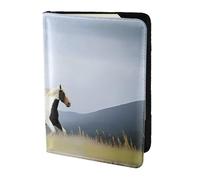HGFDSAPOIK Horses Running Art 5.5in Passport Holder â€“ Stylish Travel Wallet with Full-Sheet Print Design, Eco Leather & Microfiber Lining for Men & Women Travelers