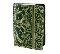 HGFDSAPOIK Hunter Green Floral Petals Pattern 5.5in Passport Holder – Stylish Travel Wallet with Full-Sheet Print Design, Eco Leather & Microfiber Lining for Men & Women Travelers