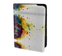 HGFDSAPOIK Left and Right Brain Advantage 5.5in Passport Holder â€“ Stylish Travel Wallet with Full-Sheet Print Design, Eco Leather & Microfiber Lining for Men & Women Travelers