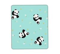 HGFDSAPOIK Little Fresh Floral Panda Multi-Size Rubber-Edged Vertical Mouse Pad â€“ Full-Print, Eco-Friendly 100% Polyester Desk Mat With 3mm Non-Slip Rubber Base For Gaming, Office & Study