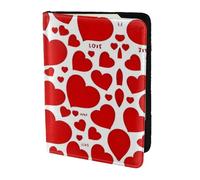 HGFDSAPOIK Love Heart 5.5in Passport Holder – Stylish Travel Wallet with Full-Sheet Print Design, Eco Leather & Microfiber Lining for Men & Women Travelers