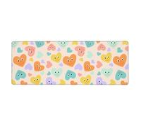 HGFDSAPOIK Love Tile Premium 3080-Styled Edge-Locked Gaming Mouse Pad â€“ Full-Print, Non-Slip Rubber-Base Desk Mat For Office, Study & Pc/Console Gaming (3mm Thick, Eco-Friendly Polyester)