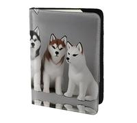 HGFDSAPOIK Lovely Dogs 5.5in Passport Holder â€“ Stylish Travel Wallet with Full-Sheet Print Design, Eco Leather & Microfiber Lining for Men & Women Travelers