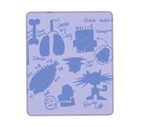 HGFDSAPOIK Monochrome Blue Graffiti Multi-Size Rubber-Edged Vertical Mouse Pad â€“ Full-Print, Eco-Friendly 100% Polyester Desk Mat With 3mm Non-Slip Rubber Base For Gaming, Office & Study