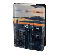 HGFDSAPOIK New York City Print 5.5in Passport Holder – Stylish Travel Wallet with Full-Sheet Print Design, Eco Leather & Microfiber Lining for Men & Women Travelers
