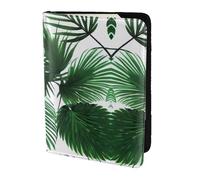 HGFDSAPOIK Palm Leaf 5.5in Passport Holder â€“ Stylish Travel Wallet with Full-Sheet Print Design, Eco Leather & Microfiber Lining for Men & Women Travelers