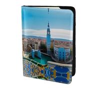 HGFDSAPOIK Spain Water City 5.5in Passport Holder – Stylish Travel Wallet with Full-Sheet Print Design, Eco Leather & Microfiber Lining for Men & Women Travelers