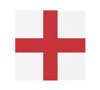HGFDSAPOIK St George'S Day Flag Square Canvas Wall Art, Polyester Full Print Waterproof Wall Decor, Hd Painting With 1cm White Border For Bedroom Office Hotel Restaurant Bar Indoor Home Decoration