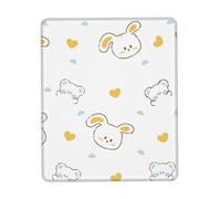 HGFDSAPOIK Stick Figure Cartoon Urbunny Multi-Size Rubber-Edged Vertical Mouse Pad â€“ Full-Print, Eco-Friendly 100% Polyester Desk Mat With 3mm Non-Slip Rubber Base For Gaming, Office & Study