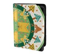HGFDSAPOIK Tree Skirts 5.5in Passport Holder â€“ Stylish Travel Wallet with Full-Sheet Print Design, Eco Leather & Microfiber Lining for Men & Women Travelers