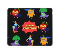HGFDSAPOIK Vegetable Superman Multi-Size Rubber-Edged Gaming Mouse Pad (Landscape) â€“ Full-Print, Eco-Friendly 100% Polyester Surface With 3mm Non-Slip Rubber Base For Office, Study & Pc/Console Use