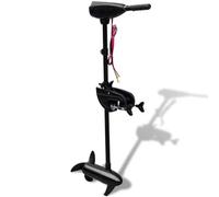 HGFDSAWE 55 lbs Electric Trolling Motor, 91.4 cm Shaft, 12V Boat Engine | Salt water resistant, 360 degree rotation, 8 speed control, Battery indicator