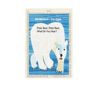 HGFH5TD Bill Martin Jr Polar Bear Book Cover Canvas Wall Art Print Poster For Home School Office Decor 20x30inch(50x75cm)