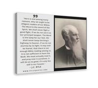 HGFH5TD Bishops J C Ryle Portrait Quotes Canvas Poster Wall Art Bedroom Decor Office Room Kitchen Decor Gift 16x24inch(40x60cm)