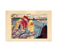 HGFH5TD Clearing After The Rain Shower by Ishikawa Toraji Poster Print Decorative Painting Canvas Wall Art Living Room Posters Bedroom Painting 16x24inch(40x60cm)