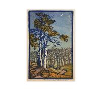 HGFH5TD Crescent Moon by Frances H. Gearhart Modern Wall Prints Abstract Geometric Minimalist Art Framed Canvas Prints For Office Bedroom Wall Decor 24x36inch(60x90cm)