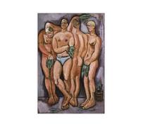 HGFH5TD Finnish Yankee Sauna - Marsden Hartley Bold Modernist- Spiritual American Folk Scene Canvas Posters Wall Art Bedroom Office Room Decor Gift 12x18inch(30x45cm)