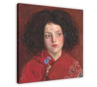 HGFH5TD Ford Madox Brown - The Irish Girl 1860 Canvas Art Poster And Wall Art Picture Print Modern Family Bedroom Decor Posters 12x12inch(30x30cm)