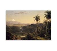 HGFH5TD Frederick Church - Cotopaxi Canvas Poster Bedroom Decor Sports Landscape Office Room Decor Gift 16x24inch(40x60cm)