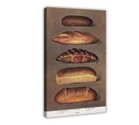 HGFH5TD Grocer's Encyclopedia - Baking Bread Art Wall Decoration Poster Family Bar Restaurant Garage Cafe Art Sign Gift 20x30inch(50x75cm)