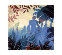 HGFH5TD Into Bondage by Aaron Douglas - Harlem RenaissancePrint, African American History Art Wall Decoration Poster Family Bar Restaurant Garage Cafe Art Sign Gift 24x24inch(60x60cm)