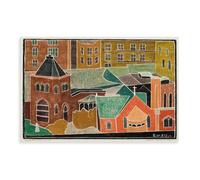 HGFH5TD Little Church, City by Blanche Lazzell Poster Print Decorative Painting Canvas Wall Art Living Room Posters Bedroom Painting 24x36inch(60x90cm)