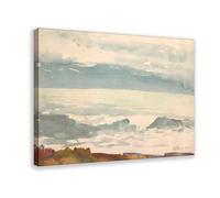 HGFH5TD Winslow Homer - View of The Sea from A Cliff Canvas Art Poster And Wall Art Picture Print Modern Family Bedroom Decor Posters 20x30inch(50x75cm)