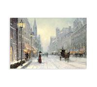 HGFH5TD Winter Time in The Ancient City Poster for Room Aesthetics Canvas Wall Art Poster And Print 20x30inch(50x75cm)