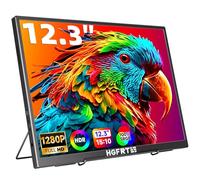 HGFRTEE Portable Monitor 12.3 Inches, 1920 x 1280 FHD Portable Monitor, 15:10, Anti-Glare IPS, sRGB 100%, 60Hz, Speaker, USB-C, Mini-HDMI, VESA, Windows/macOS, Gaming and Work (Without Touch)