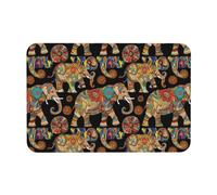 HGFVY Abstract Elephant Pattern Printing Bath Mat Diatomaceous Earth Mat Non-Slip Shower Mat for Kitchen Bathroom Floor,Easy to Clean