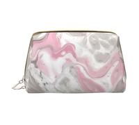 HGFVY Abstract Ink Marble Toiletry Pouch, Travel-Friendly Makeup Organizer For Makeup Brushes, Lipsticks, White, One Size
