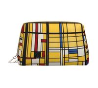 HGFVY African Mud Cloth Tribal Toiletry Pouch, Travel-Friendly Makeup Organizer For Makeup Brushes, Lipsticks, White, One Size