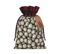 HGFVY Baseball 1pcs Drawstring Tote Bag 8.3x11.8in For Christmas Gifting And Storage And With Kraft Gift Tags